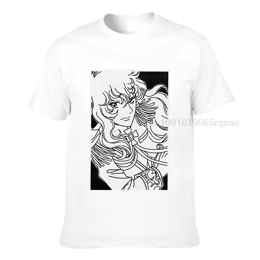 The Rose Of Versailles T Shirt For Men Cotton Tshirt Fashion Mens Designer Clothes Anime Manga Lady Oscar Tee Shirt