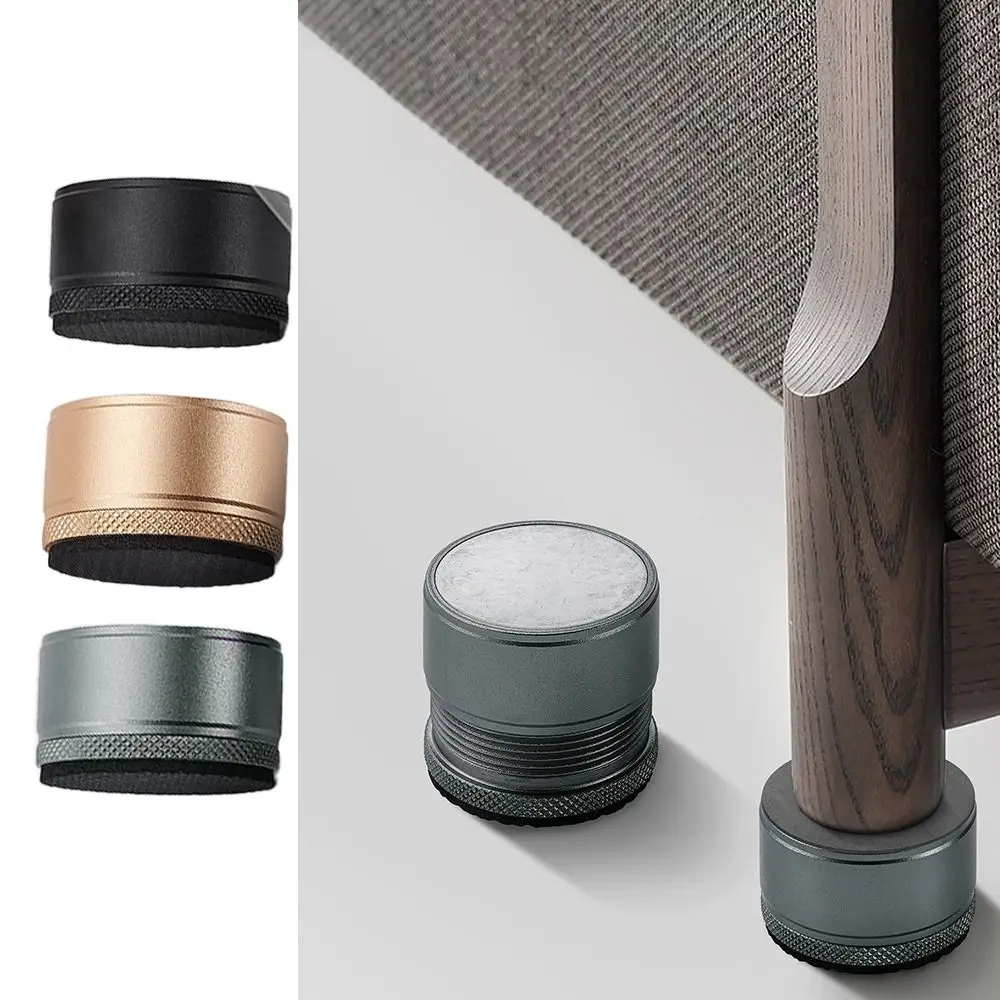 Alas tempat tidur kaki meja logam tahan lama, antiselip tahan guncangan alas peredam kejut dapat diatur