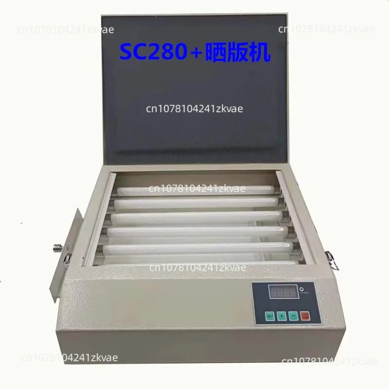 Resin drying machine, exposure machine, small screen, UV LED light, portable screen printing, screen transfer printing