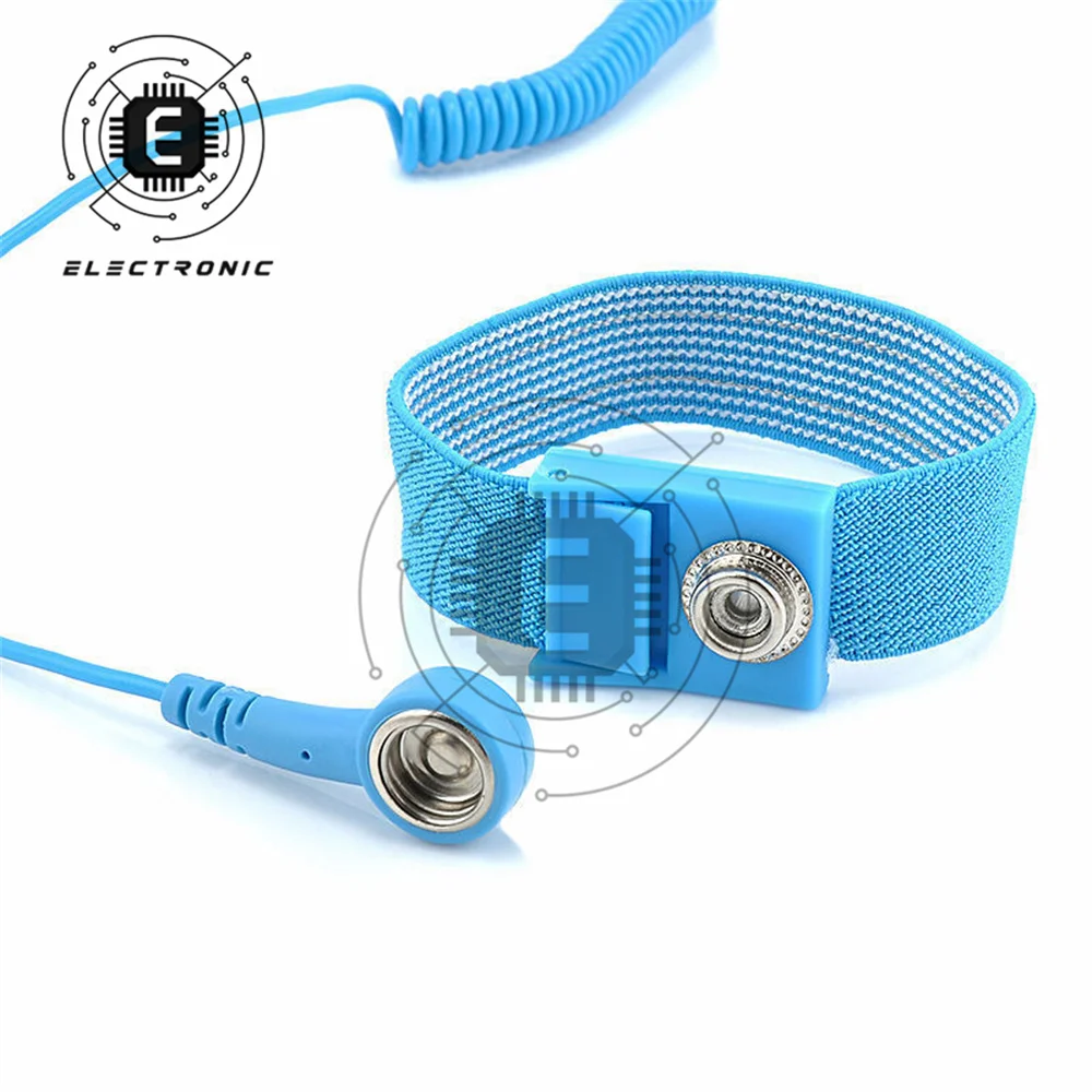 Cavi di scarico per cinturino da polso antistatico antistatico ESD con Clip Wireless senza fili per strumenti di lavoro di riparazione elettronica