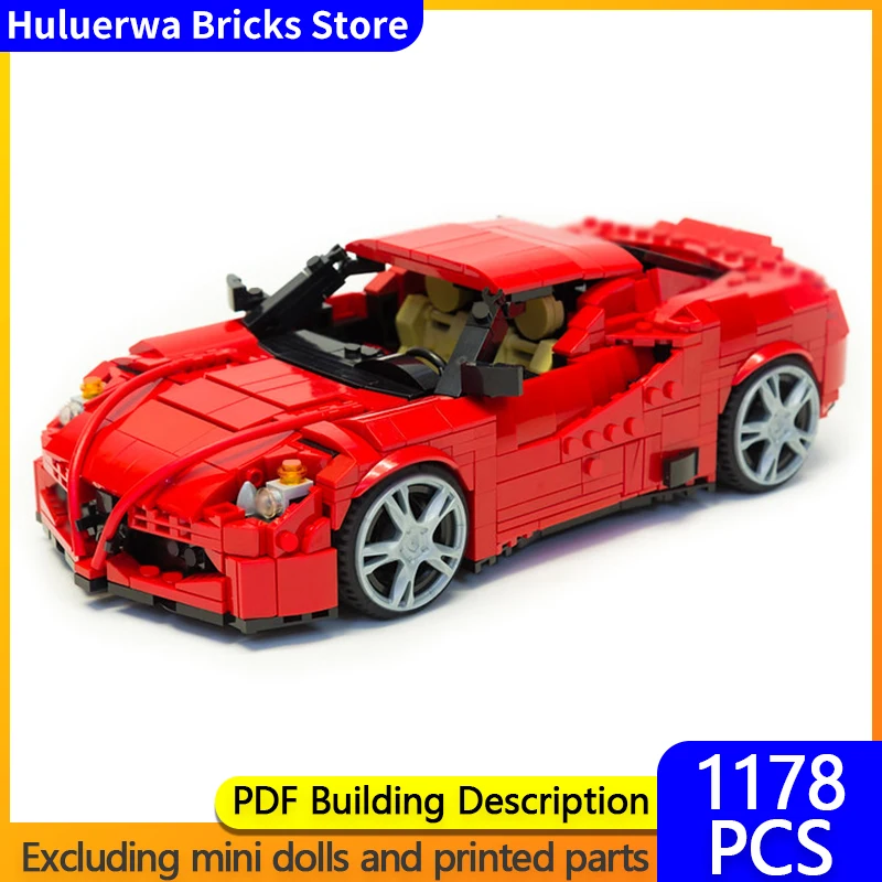 

Speed Racing Car Model MOC Building Bricks 4C Top Tier Sports Car Modular Technology Children Holiday Gifts Assemble Toys Suit