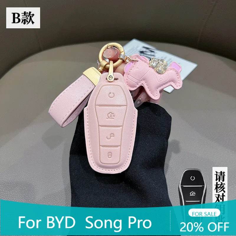 

Fob For BYD Seagull Seal 06 DM-i Qin PLUS DM-i Han EV Song Pro Frigate 05 Atto 3 Tang L 4 Button Car Remote Key Case Cover Shell