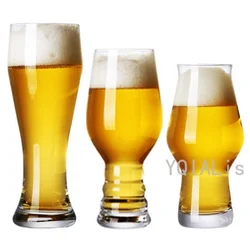 Art Design 380-450Ml Craft Wheat Beer Steins Mug Personality Family Bar Goblet Lead-Free Crystal Glass Tasting Cup Drinkware