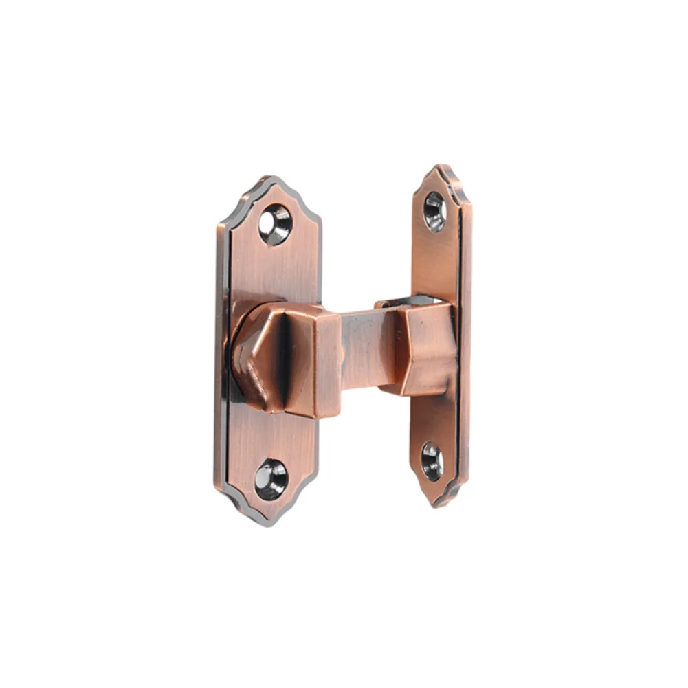 1pcs Door Lock Left And Right Latch Bolt 90 Degree Sliding Door Latch Lock Toggle Latch Cabinet Closet Right Angle Lock Hardware