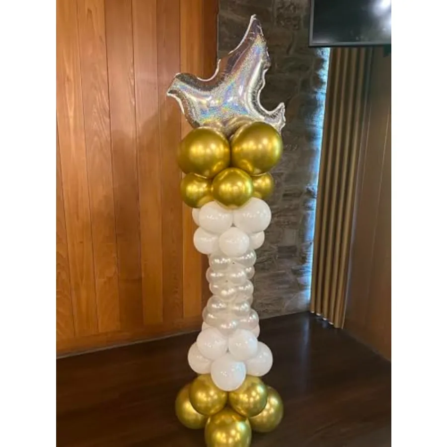 1 قطعة جامبو 44 الذهب الأحمر الصليب بالون 2 قطعة الليزر لامعة حمامة احباط بالونات لعيد الفصح حفلة عيد الميلاد صالح بالتواصل حفلة المعمودية #5