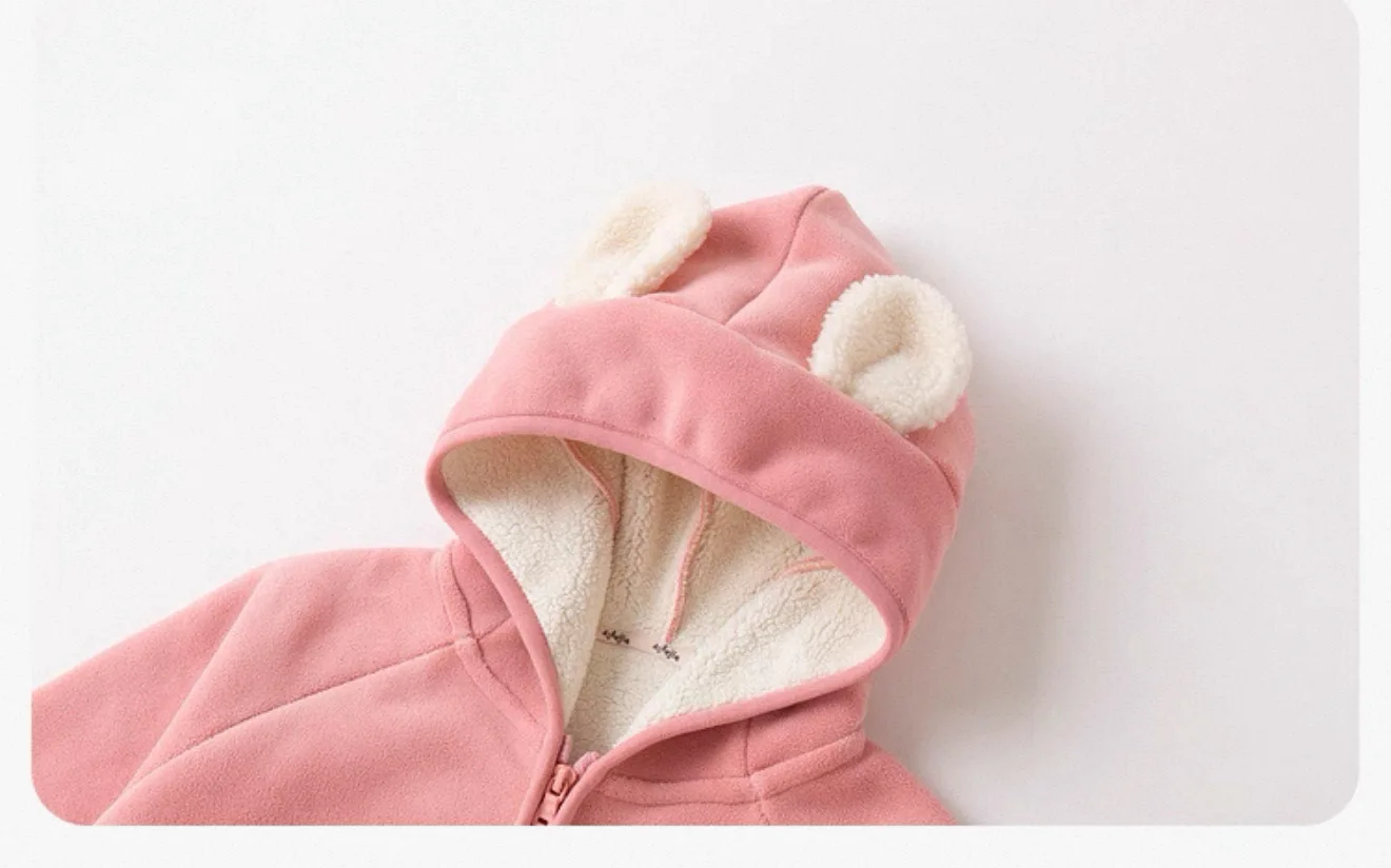 2026 Herbst Winter Kinder Fleece Kapuzenjacke Baby Junge Mädchen Cartoon Dinosaurier Verdickte Warme Oberbekleidung Kinderkleidung Winddichter Mantel – Detail 14
