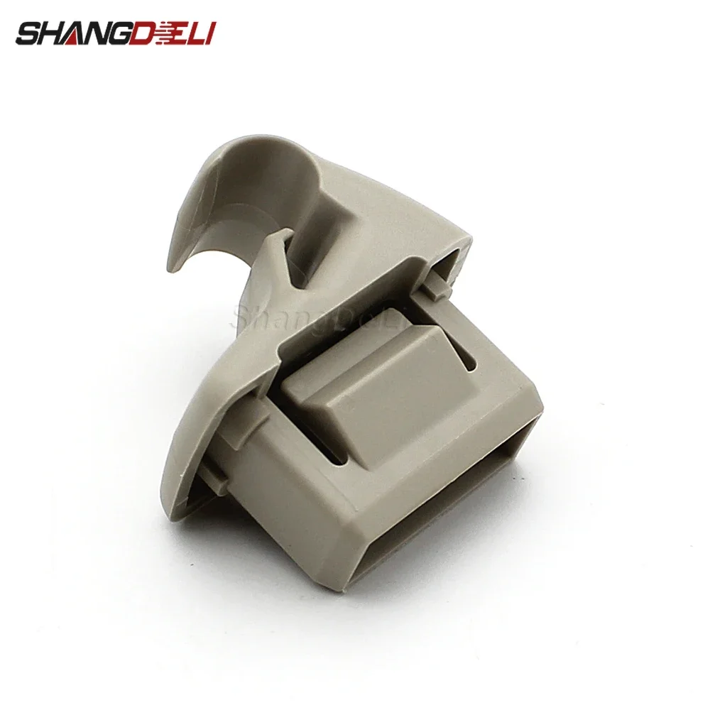 1 Pc For Mitsubishi ASX Lancer EVO 10 Eclipse Cross Outlander Sun Visor Clip Hook Bracket Gray Color