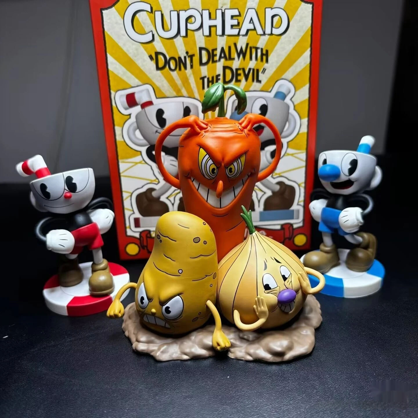 Cuphead Adventure Anime Figure Pvc Material Cuphead Don\'T Deal With The Devil Series Blind Box Child Man Gift Boy Toys Ornament