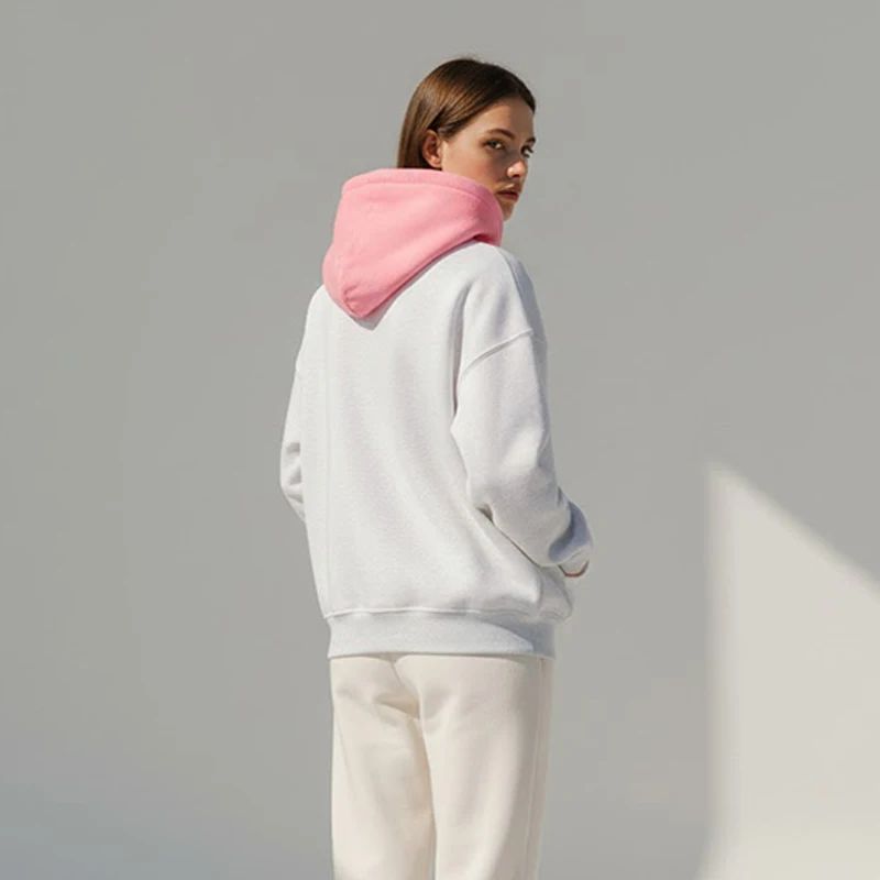 Oversize Sweatshirt Streetwear Fashion Spleißen Farben Herbst Winter Kapuze Frauen Mit Kapuze Lose Beiläufige Mantel Jacke Hoodies Pullover