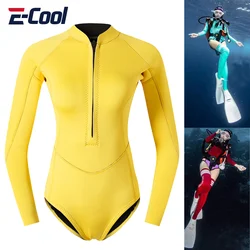 2MM Neoprene Snorkeling Wetsuits Spearfishing Surfing Diving Suit Bathing Swimwears Women Keep Warm Scuba Water Sport Equipment