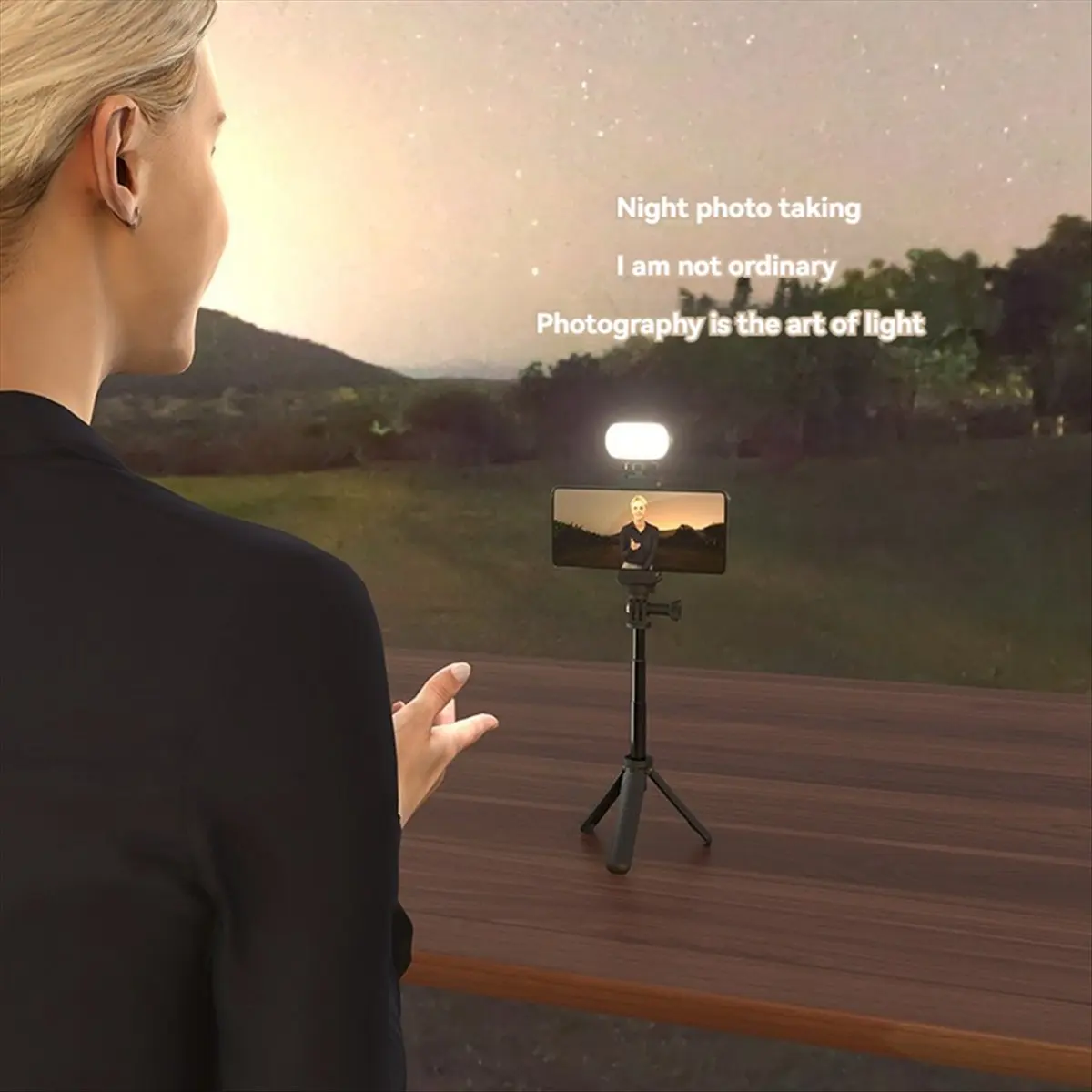 

*ONE DAY RGB заполняющий светильник для фотосъемки, уличный светильник для видеоблога, мини-светодиодный портативный перезаряжаемый маленький светильник для смартфона Live