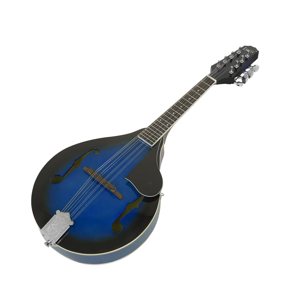 IRIN Blue Black Bordered Mandolin Set 8 Strings A Style Mandolin