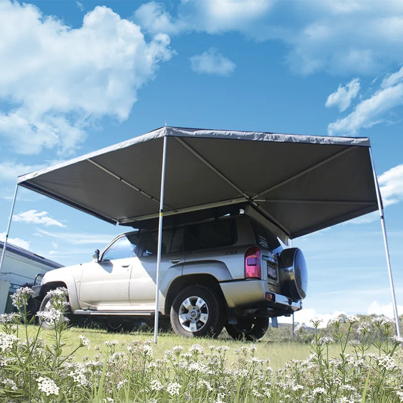 Degree Vehicle Awning Tent Legless Car Side Awning Camping 4wd Roof Car Awning 270