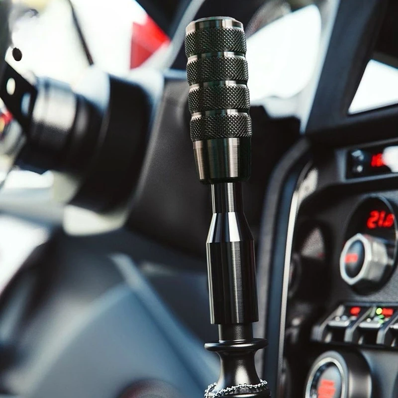 Frosted feel gear shift knob aluminum alloy high quality manual gear lengthened general metal gear lever car modification