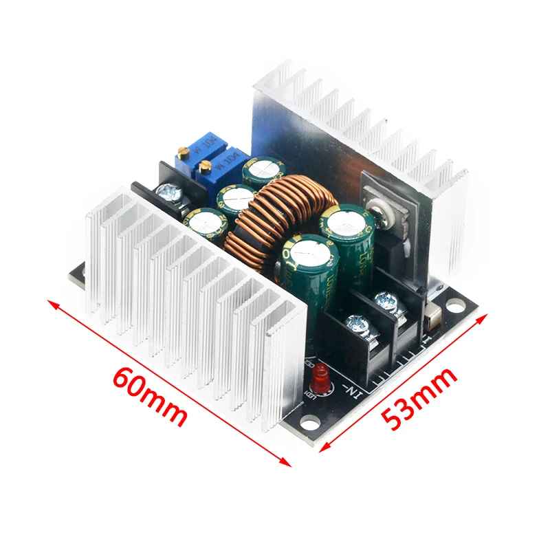 300W 20A DC-DC Buck Converter Step Down Module Constant Current LED Driver Power Step Down Voltage Module Electrolytic Capacitor