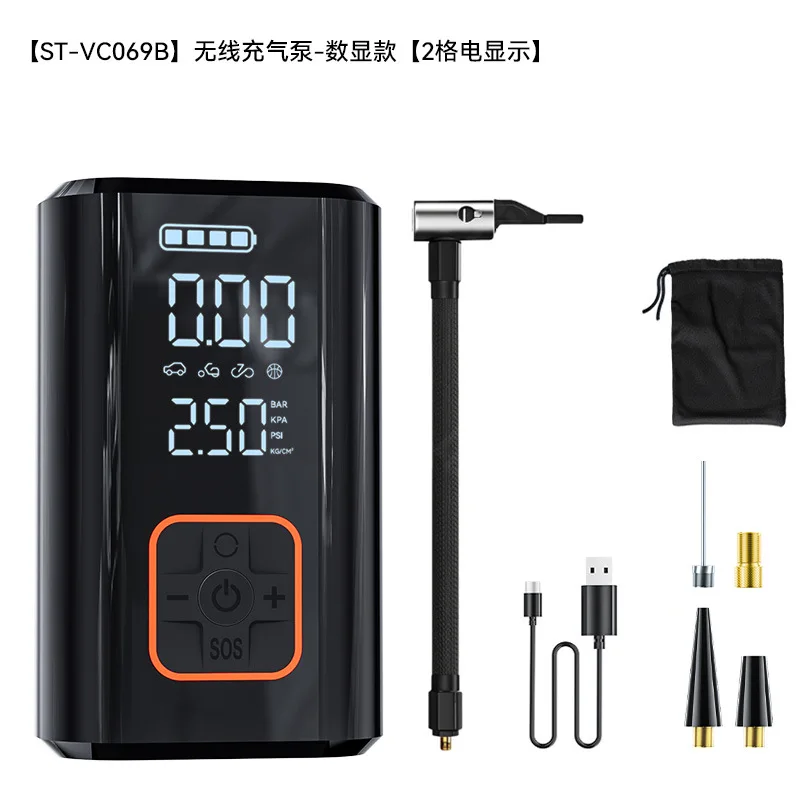 Portable Electric Wireless Car Air Pump Smart Tire Inflator Universal Multifunctional Inflator for Sedan SUV Off-road Bike