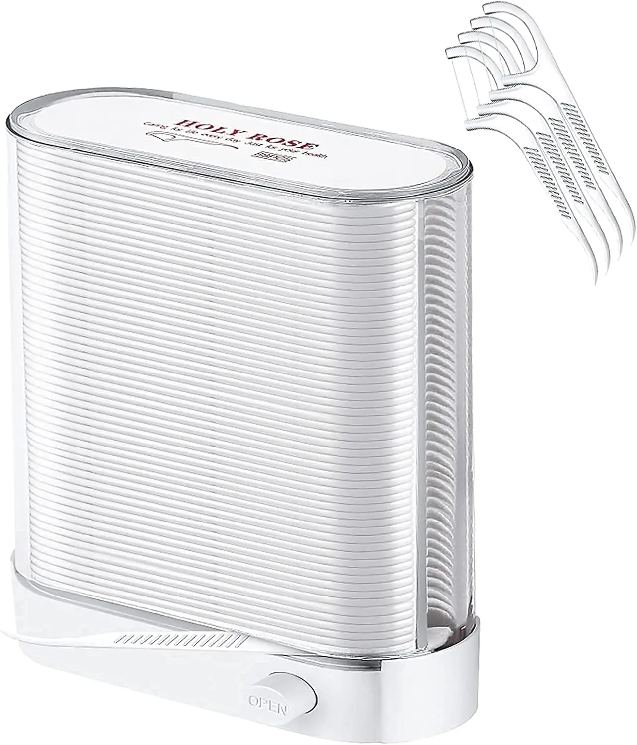 

Automatic Dental Floss Pick Dispenser with 88 Count, Hygienic Pop-Up Case for Clean Teeth and Oral Care