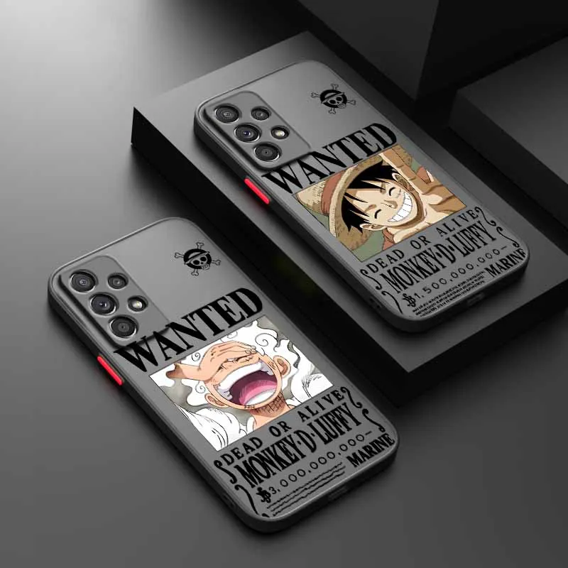 Ones Pieces Wanted Notice For Samsung A73 A72 A56 A55 A54 A53 A36 A34 A33 A32 A31 A26 A25 A24 A23 A22 A17 Cover Funda Phone Case