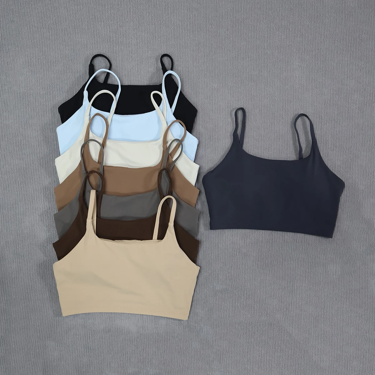 Ctenkevet Damen Push-Up Gym Workout Yoga-BH, rückenfrei, stoßfest, Fitness-Crop-Top, Sportunterwäsche für Damen – Detail 27