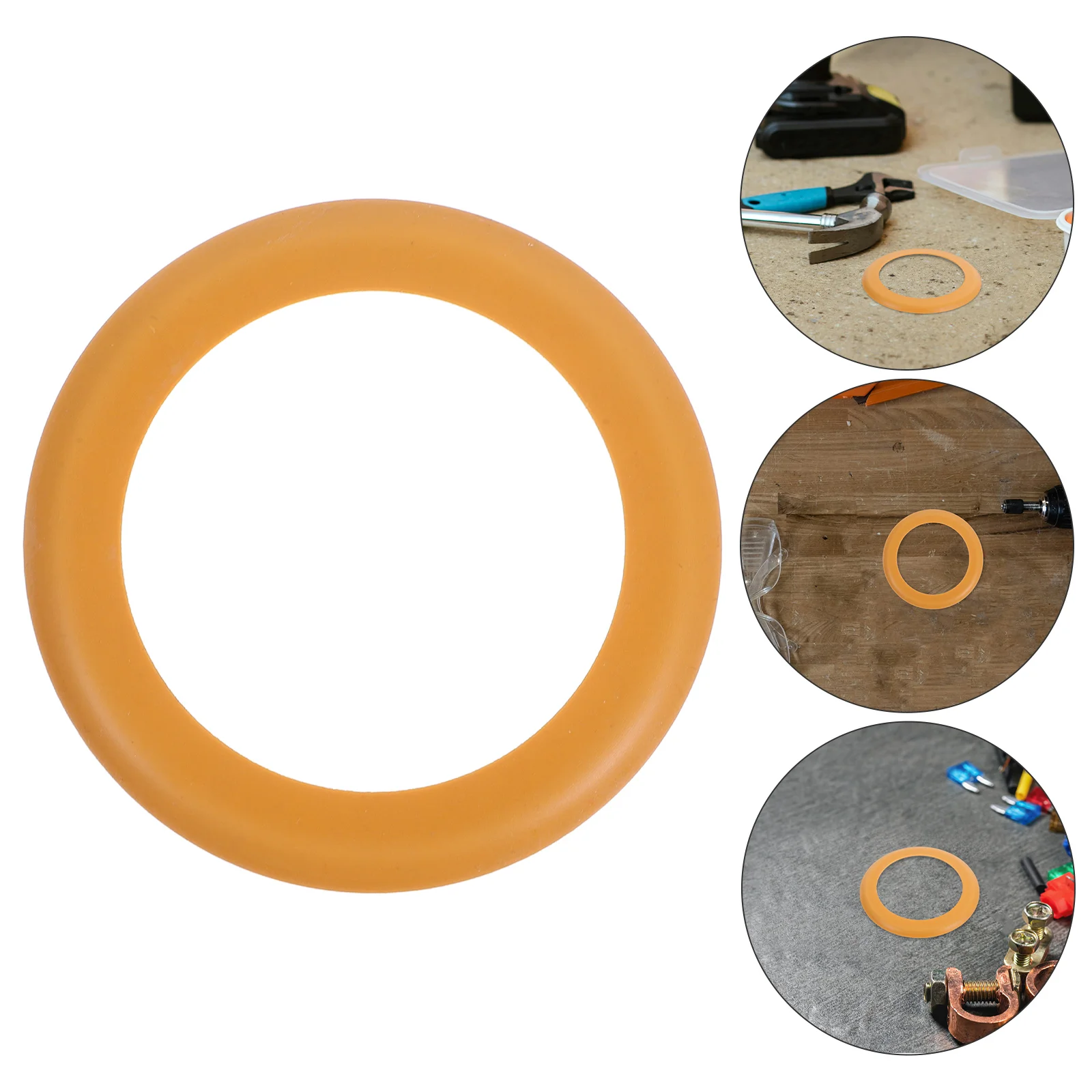 1100W Yellow Bowl Air Compressor Pump Gasket Piston Kit Repair Parts Cylinder Rubber Seal No Oil Quiet High Efficiency