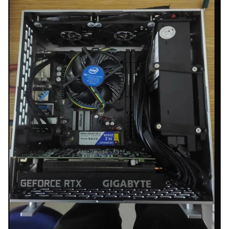 5-liter mini A24-V5 dual slot single display 1u power itx chassis, double-sided chamfering