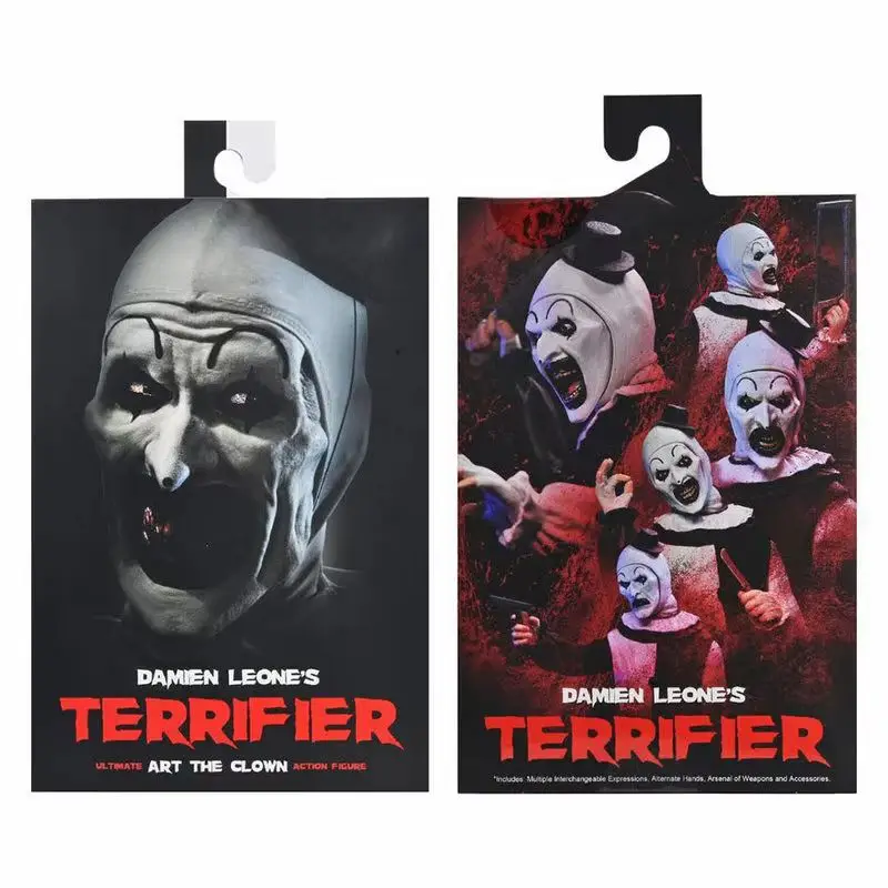 

7 Inch Terrifier Art The Clown Action Figure Neca 45251 Movable Joint Horror Clown Doll Realistic Model Desktop Collection