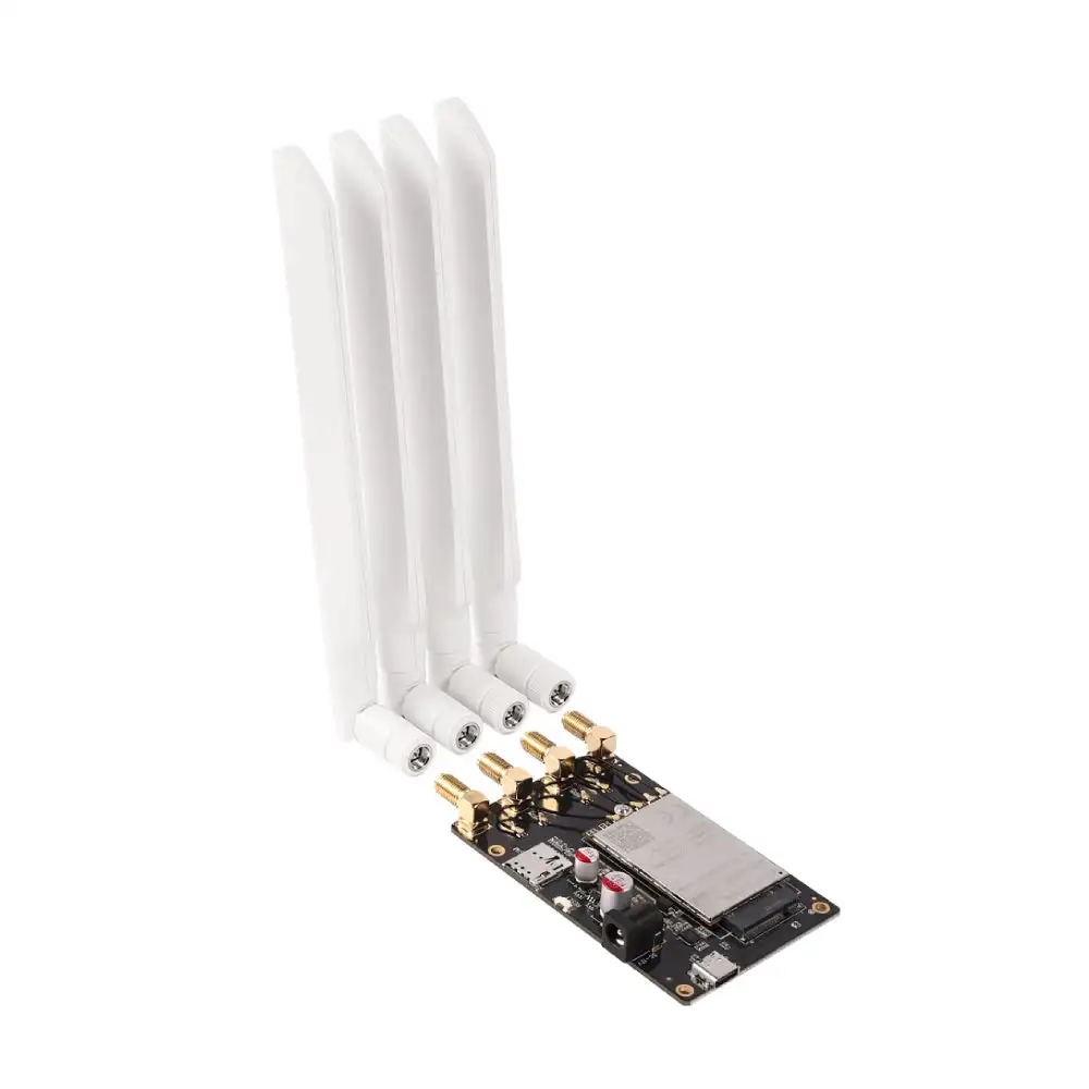 GL.iNet M2 5G Development Board for Router, DIY 5G Cellular Module Expansion Board with Nano SIM Slot, 4x 5G Antennas, USB Type-C Interface, Compatible with GL.iNet GL-MT3000 GL-MT6000 Routers for Custom 5G Network Solutions