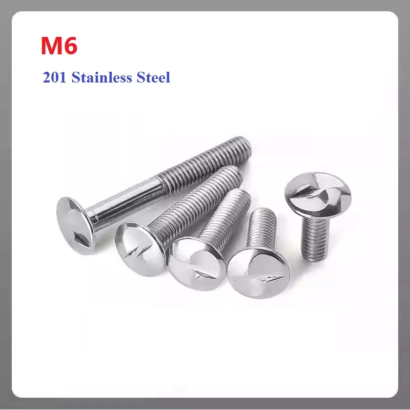 

Противоугонные винты для ограждения S-типа из нержавеющей стали 201 и гайки с защитой от несанкционированного доступа, односторонние крепежные детали M6 с прорезями для наружного использования