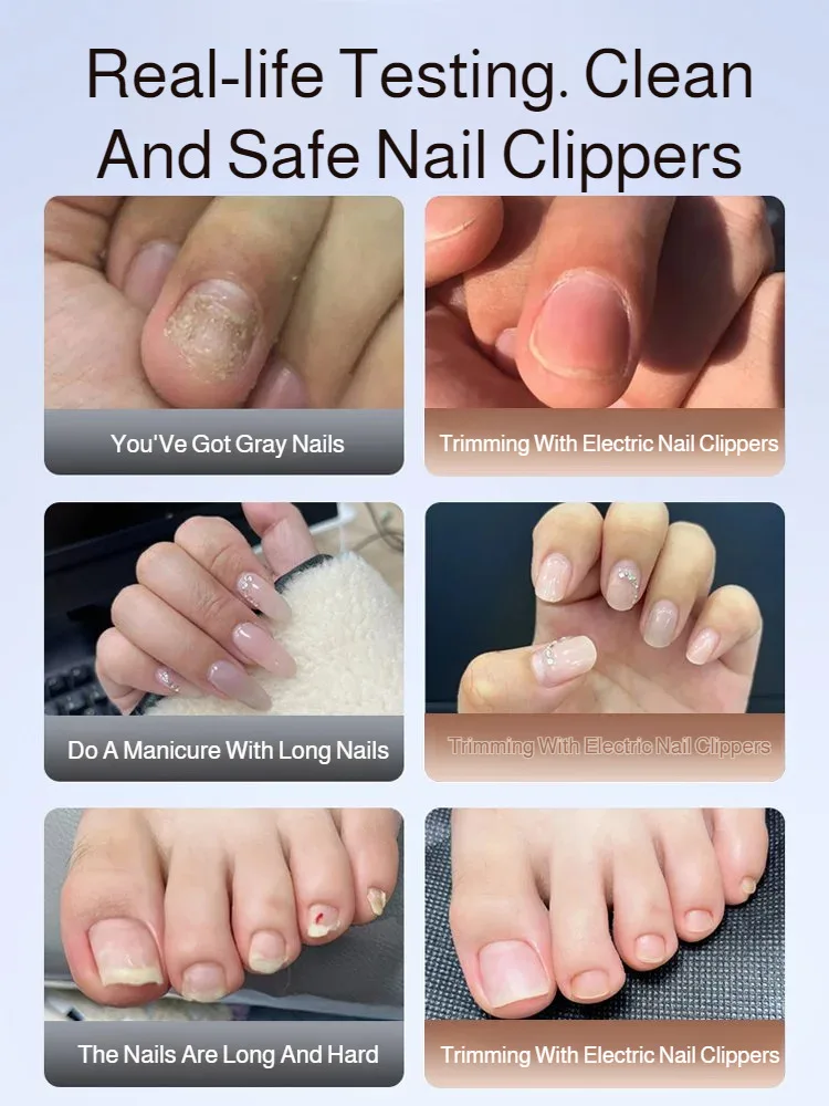 ベビー電動ネイルトリマー USB充電式ネイルトリマー LEDライトと3段階の速度調整機能付き 指爪カッターポリッシャー