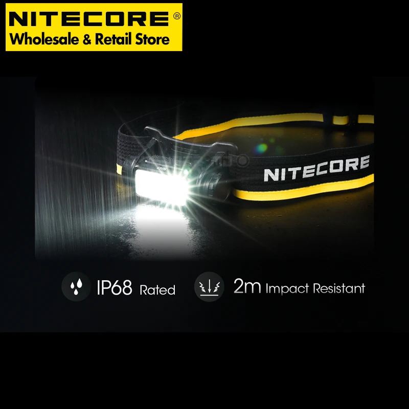 1400 Lumens NITECORE NU43 Lightweight USB-C Rechargeable Headlamp Built-in 3400mAh Li-ion Battery