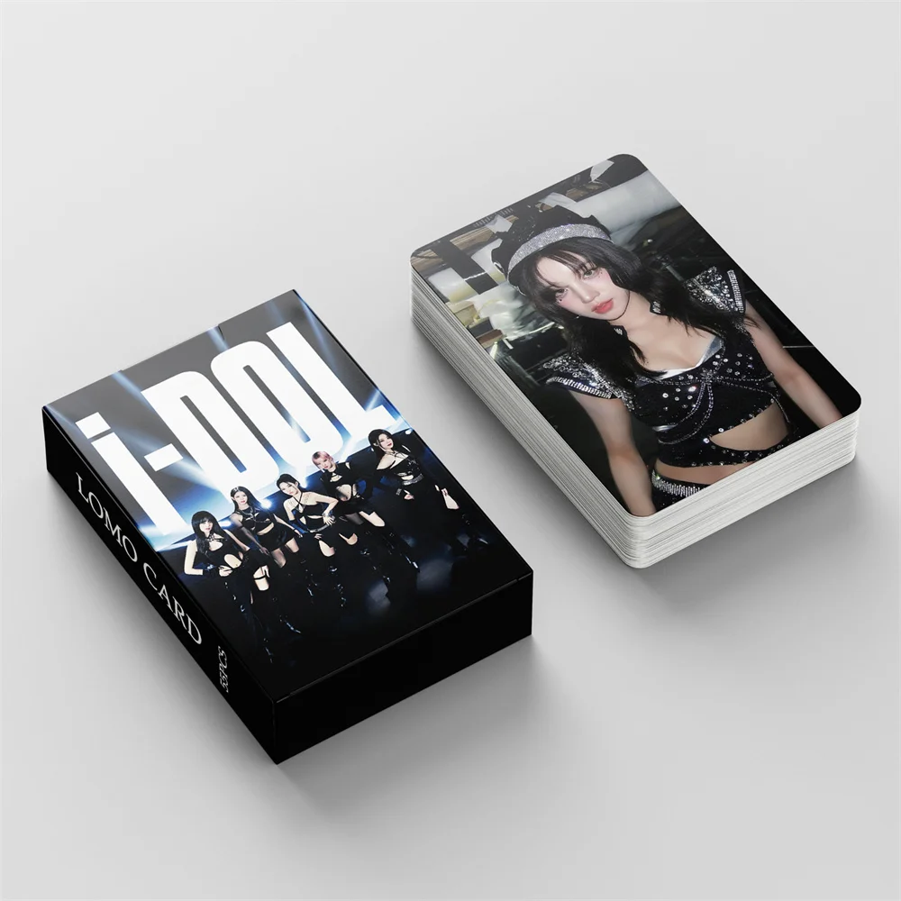 55Pcs/Set KPOP (G)I-DLE Concert I DOL Photocards Yuqi Shuhua Minnie Soyeon Double Sides LOMO Cards Non Repeating Boxed Postcard