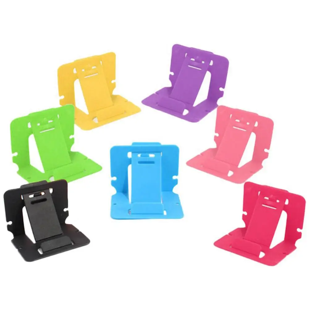 5Pcs Plastic Universal Portable Foldable Card Mobile Phone Stand Holder Stand Organizer Bracket