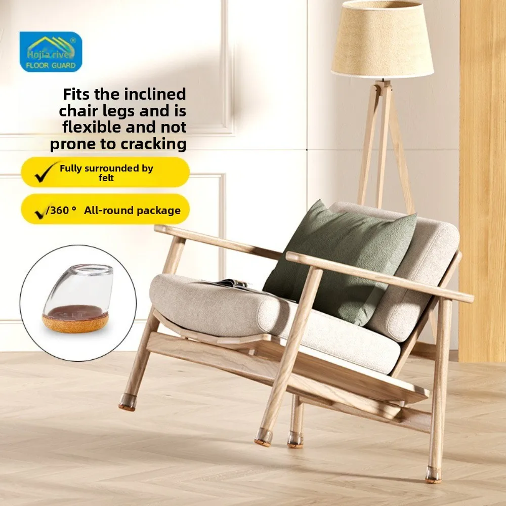 8 قطعة حماة ساق الكرسي القطرية أغطية القدم متعددة الوظائف حماية الأرضيات الخشبية سميكة التفاف ورأى منصات مرنة #2