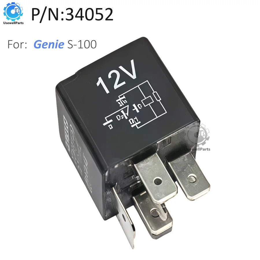 

UsewellParts 34052 34052GT Реле 12 В SPDT, совместимое с Genie S-100 S-100HD S-105 S-120 S-120HD S-125 S-3200 S-3800 S-40 S-45