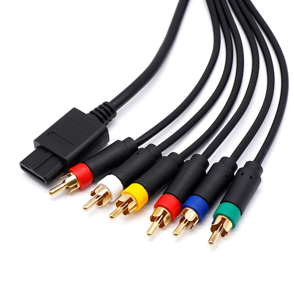 Kabel LinkRetro Video Audio 1.8M RGBS z 4 złączami BNC, kompatybilny z konsolami Nintendo N64, SFC, SNES, NGC, do monitorów CRT. — zdjęcie produktu 3