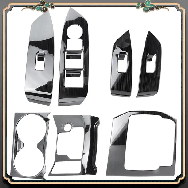 

M45K-Car Gearbox Window Switch Panel Set,Adjust Cover Trim Sticker Strip Car Decoration For Mazda Cx-5 Cx5 2017 2018 2019 Lhd