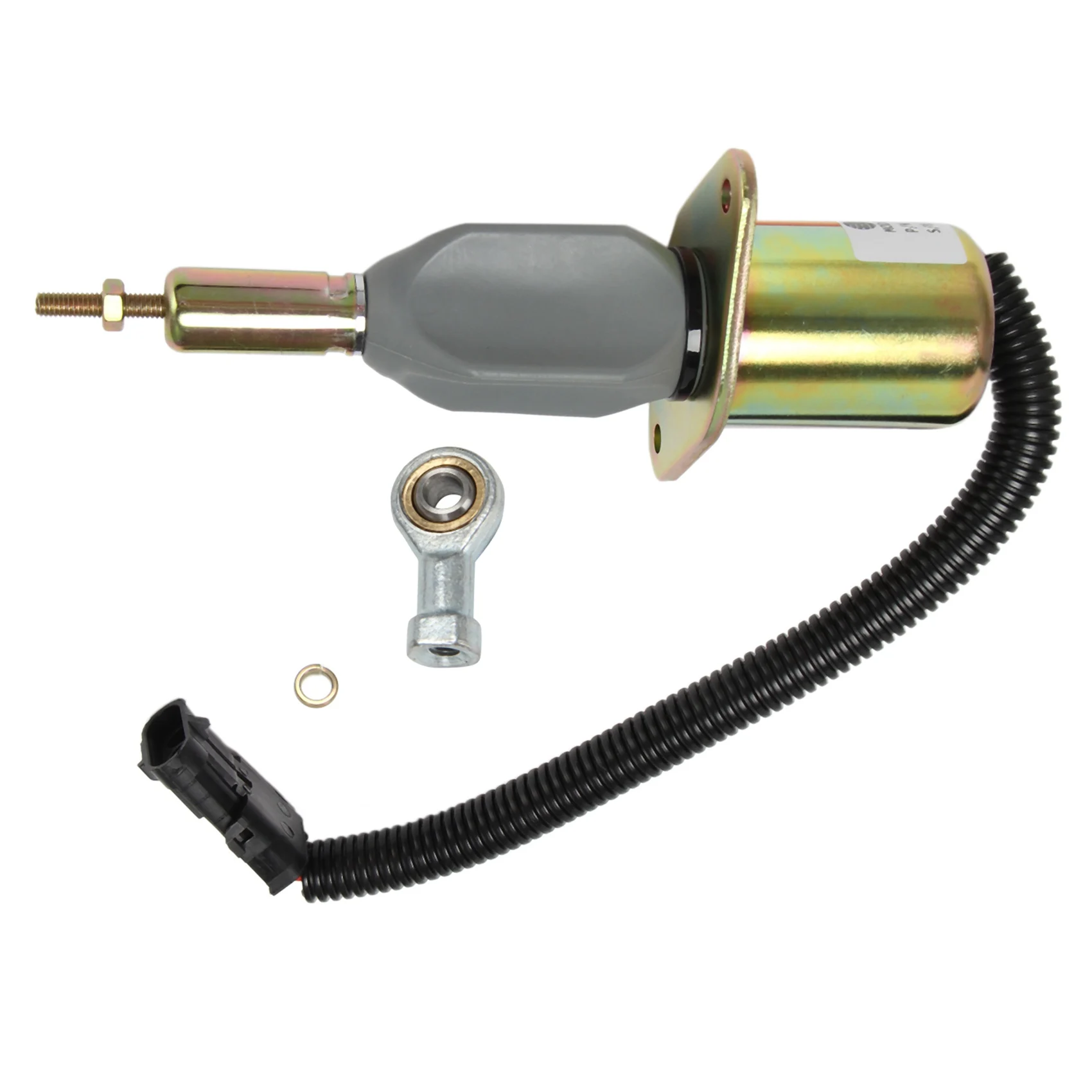 Fuel Shutdown Solenoid Valve Crude Oil Shut Off Solenoid for Cummins 6CT 8.3L Engine Komatsu 6743-81-9140