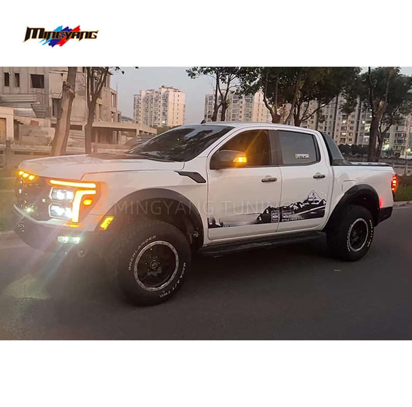 PP Plastic T6 T7 T8 Upgrade to F150 Raptor 2025 Facelift Car Bumper Accessories Bodykit for Ford Ranger 2012-2021 Body Kit