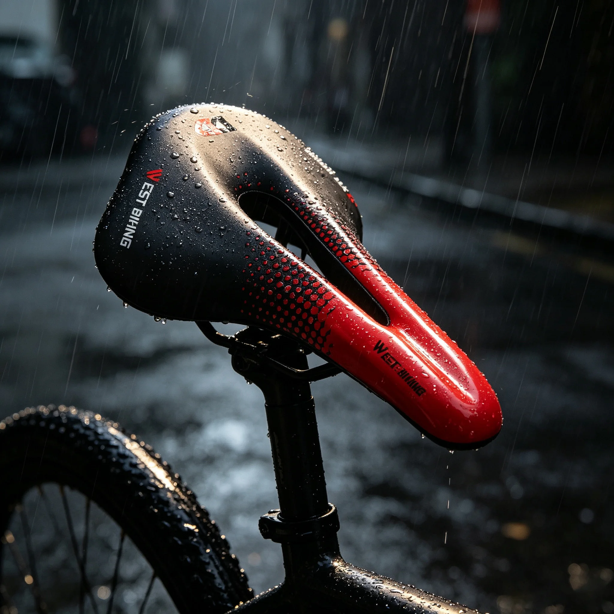Essential Outdoor Bike Seat Hollow Ventilated Design Elastic Shock Absorbing PU Saddle Pressure Relief for MTB Road Bicycle