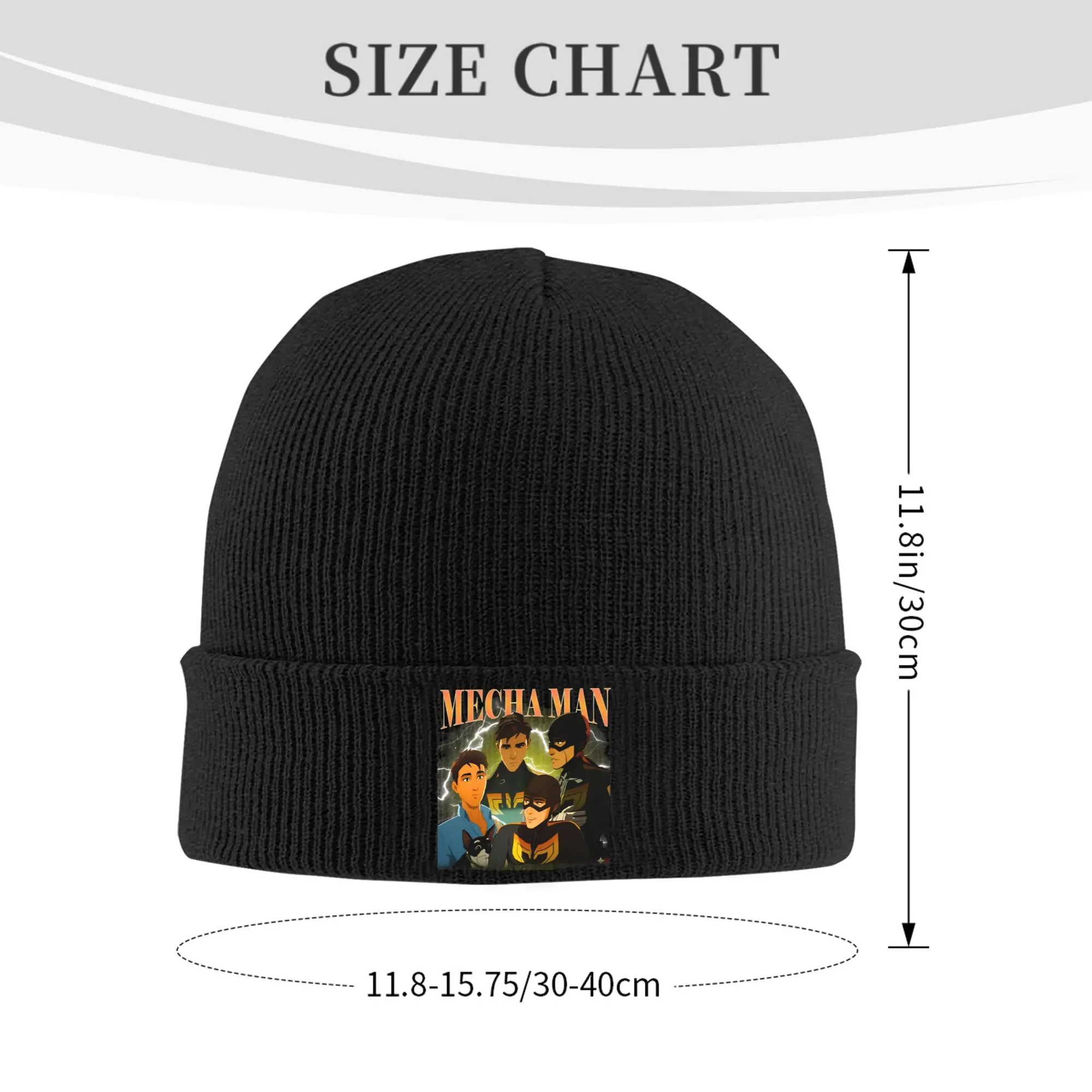 Mecha Men Robert Robertson Knit Hat Beanies Autumn Winter Hat Warm Unisex  Casual Dispatch Game Cap for Men Women Gift