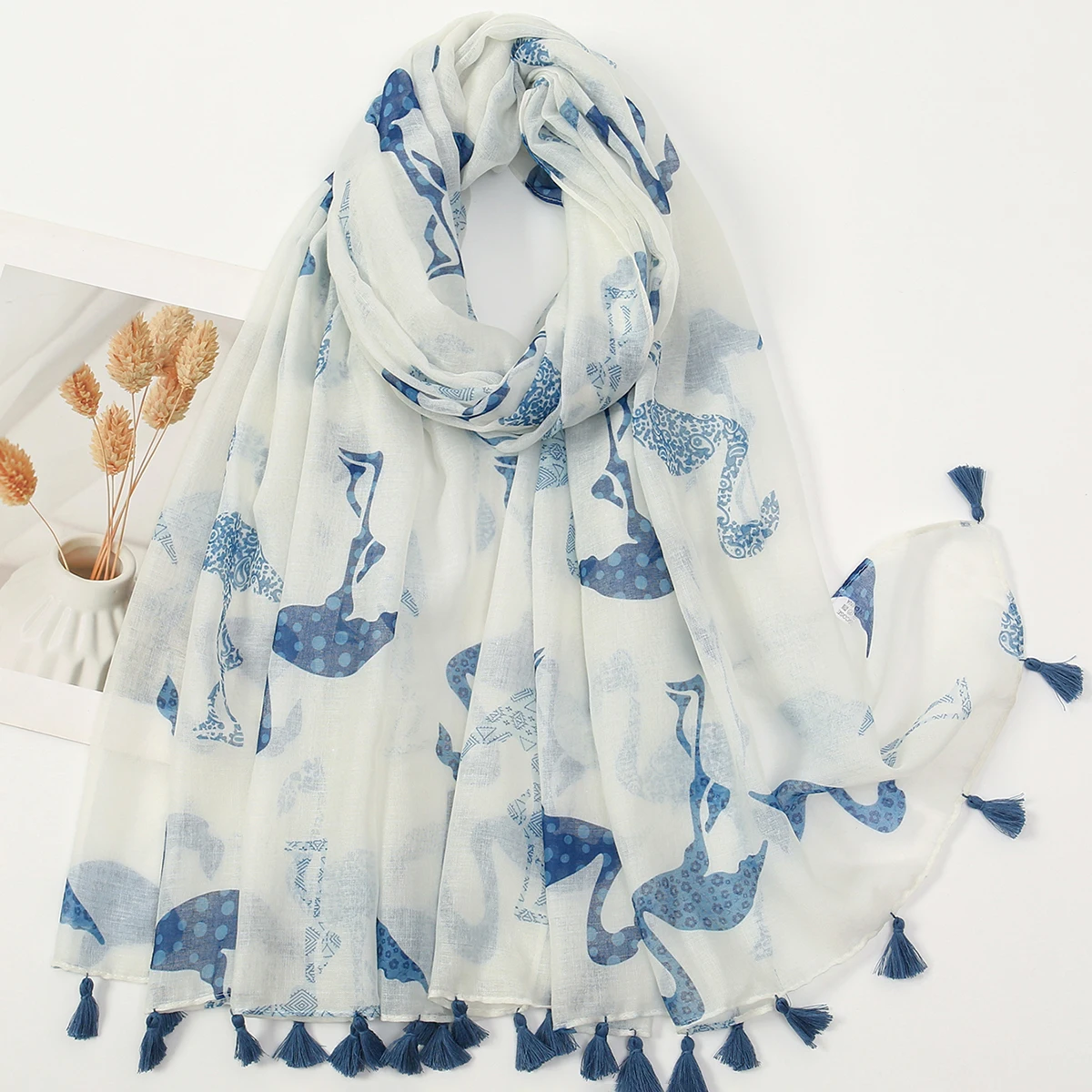 

Новейшая шаль с кисточками и принтом, хлопковый вискозный шарф, женский пляжный солнцезащитный платок, мусульманский хиджаб, платок 180*87 см