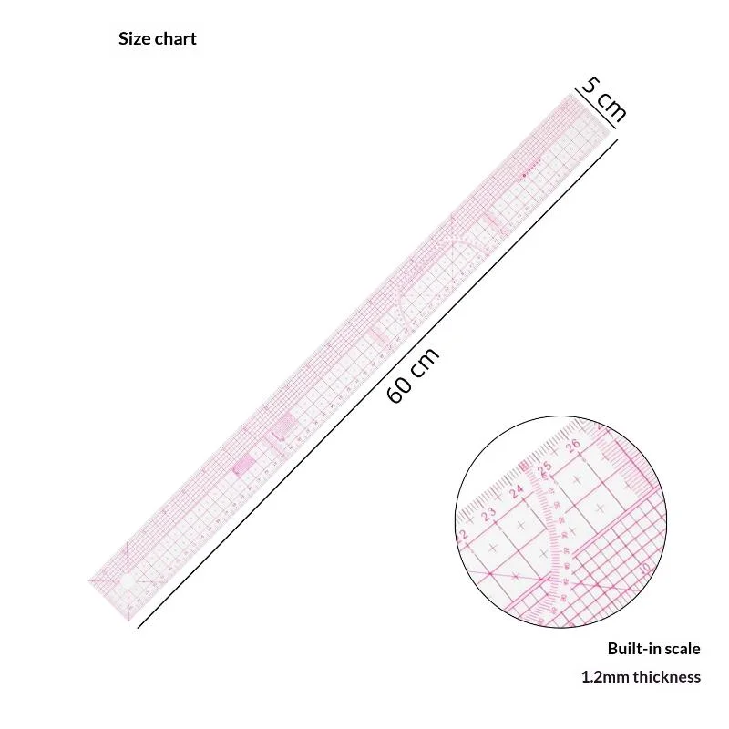 AttireTrove6-Piece French Curve Ruler Set - Flexible Tailoring Templates For Dressmaking, Pattern Drafting & DIY Sewing Project