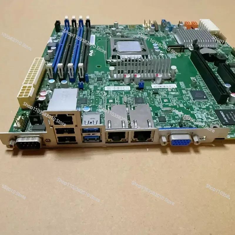 اللوحة الأم لخادم محطة العمل Ultra Micro X11SSH-F Core 6th and 7th Generations E3-1200 V5 V6 للإدارة عن بعد