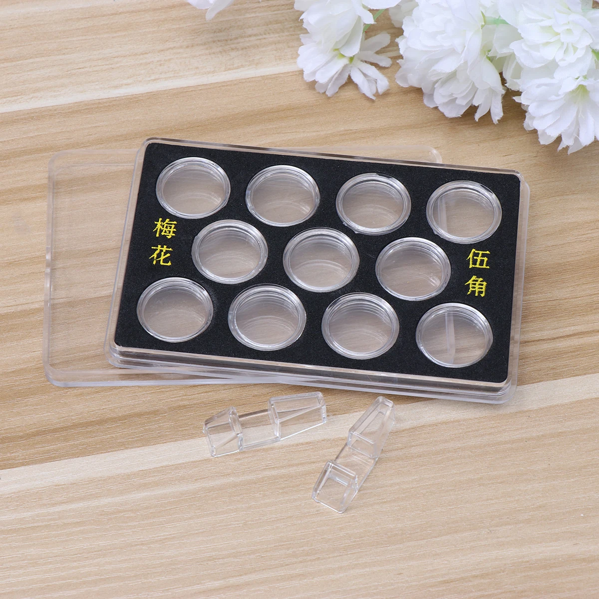 Coin Display Box Plastic Dust Proof Oxidation Resistant Organizer Storage Case For Coin Collection Supplies