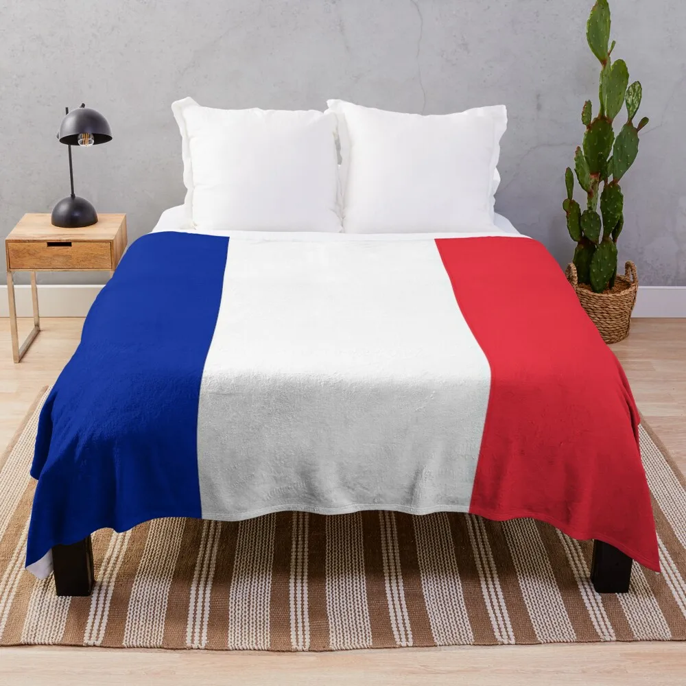 

The Flag of France Throw Blanket Long Lasting Soft Plush Blanket for Daily Use