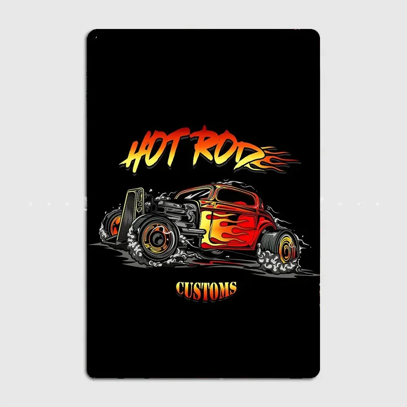 Affiche Vintage en Métal 18 Signe, Décorations Murales de Salle en Métal, Décor de Maison Personnalisé