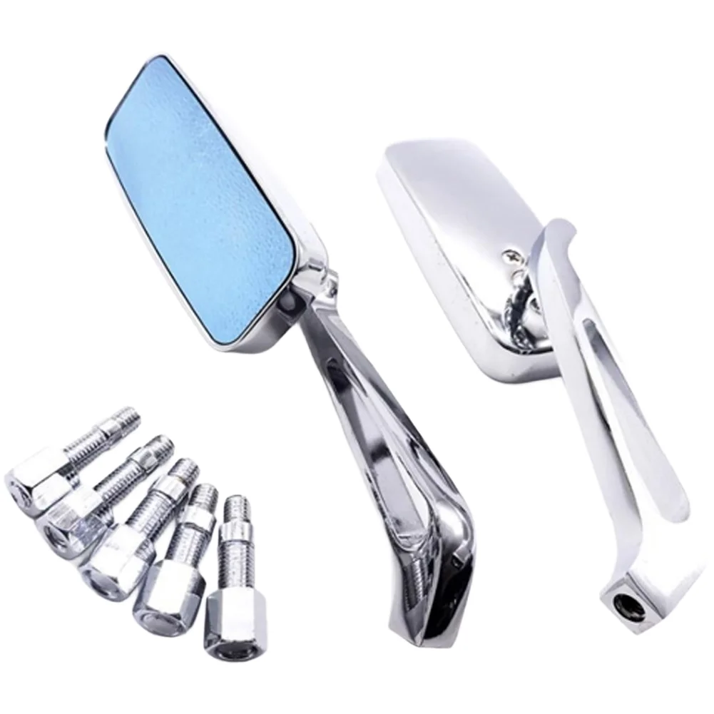 Retro Style Motorcycle Rear View Mirror Aluminum Alloy  Wide Compatibility For Honda For Suzuki For Kawasaki
