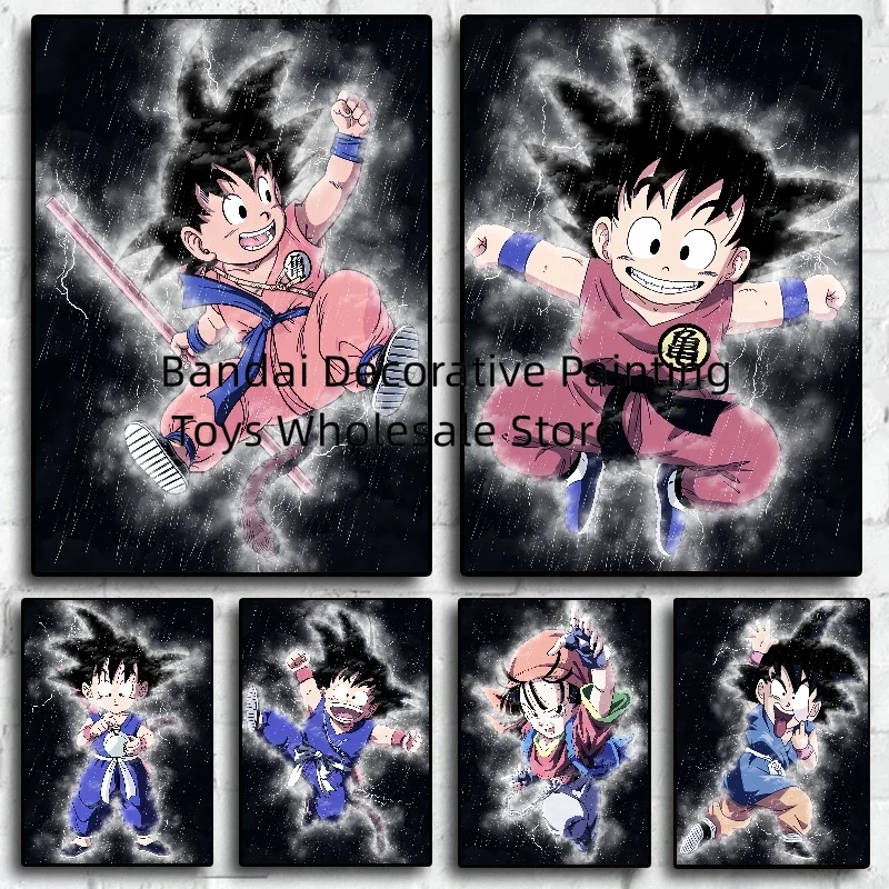 

Canvas Artwork Painting Dragon Ball Son Goku Christmas Gifts Poster Picture Comics Pictures Modern Living Room Wall Stickers