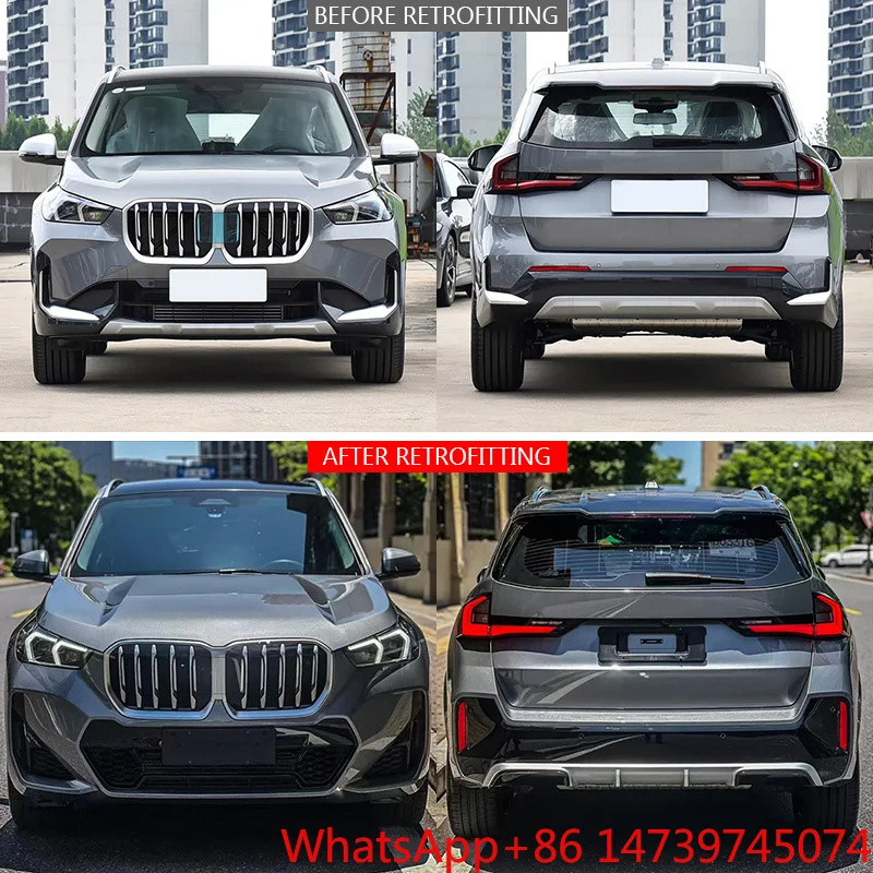 2023 X1 U12 Non-Destructive Modification M Sport Body Kit Front Rear Bumper Exterior Upgrade PartsCar Parts Body Kit