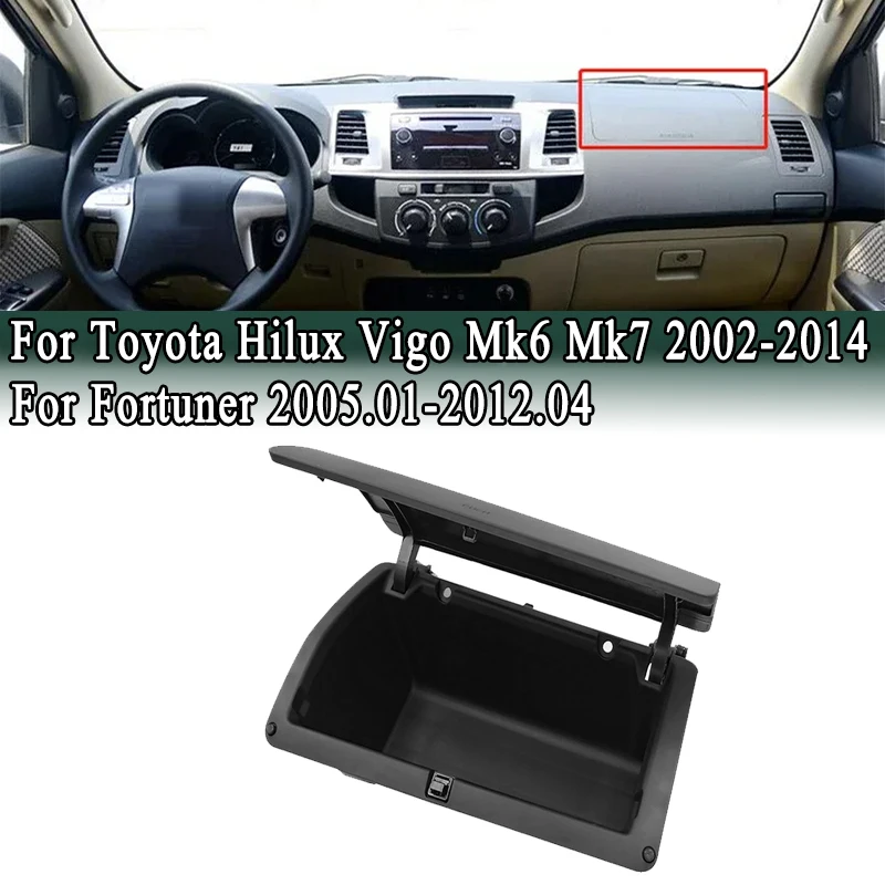 Glove Box superior del panel de instrumentos para Toyota Hilux Vigo Mk6 Mk7 Fortuner 2005-2014 caja de almacenamiento del tablero 554410 K010 550420 K020C0